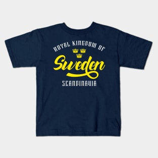 Sweden Royal kingdom of scandinavia Kids T-Shirt